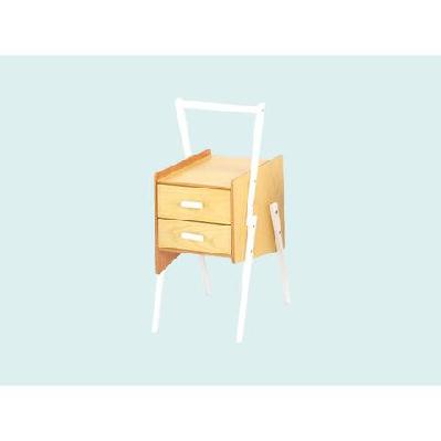 swing scandinavian bedside nightstand side end lamp table - white