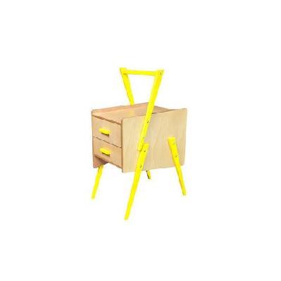 swing scandinavian bedside nightstand side end lamp table - yellow