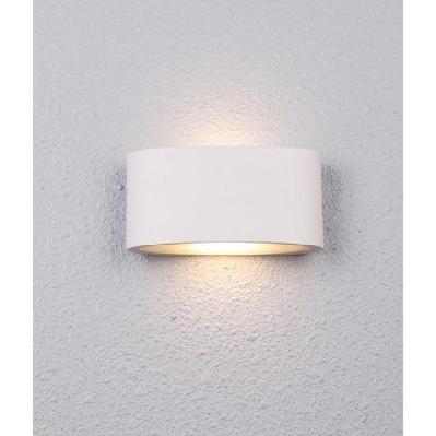tama wall light surface mounted up/down 6.8w curved sand 3000k ip54 605lm