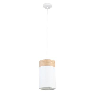 tambura pendant lamp light interior es white cloth small oblong with wood highlight od150mm