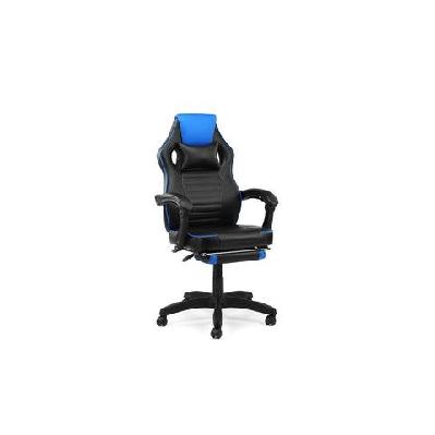 tempest pu leather office computer work task gaming chair - blue blue