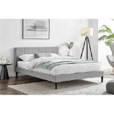 theodore bed frame - grey, double double