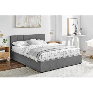 theodore gas lift bed frame - double charcoal double