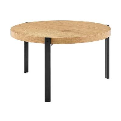 tiern wooden round tea coffee table oak