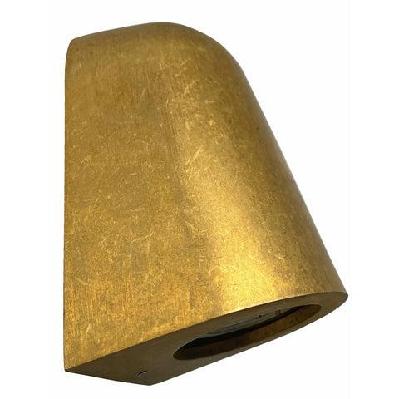 torque wall light surface mounted gu10 cone antique brass ip65