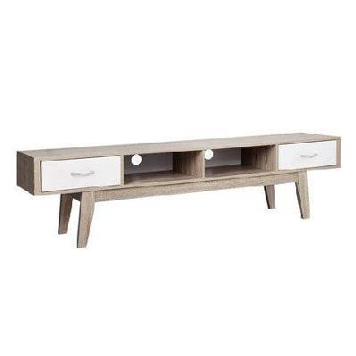 tv cabinet entertainment unit stand storage drawer scandinavian 180cm oak