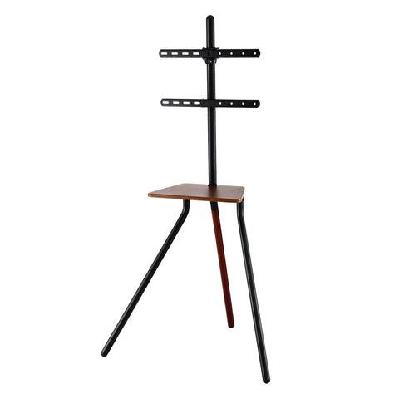 tv stand wooden tray 24-55" swivel height adjustable