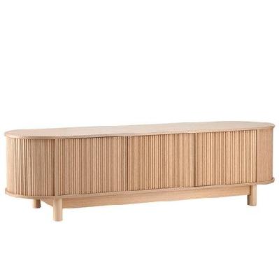 tv unit entertainment unit storage cabinet 160cm pine
