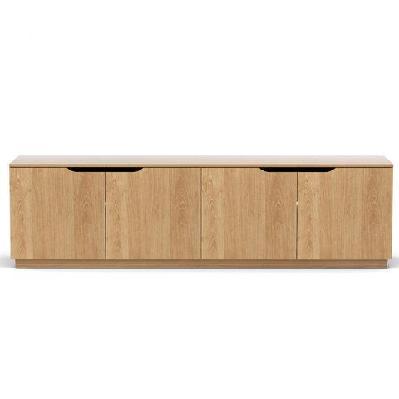 tv unit entertainment unit storage cabinet 180cm pine