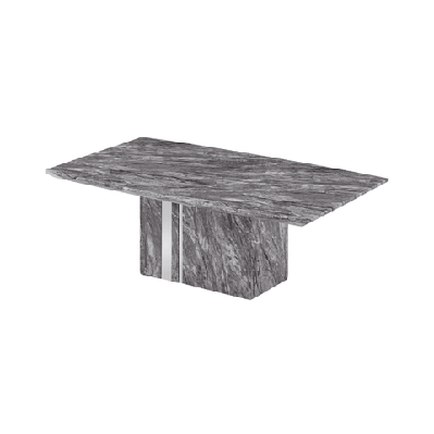 valeria marble luxurious rectangular coffee table - grey