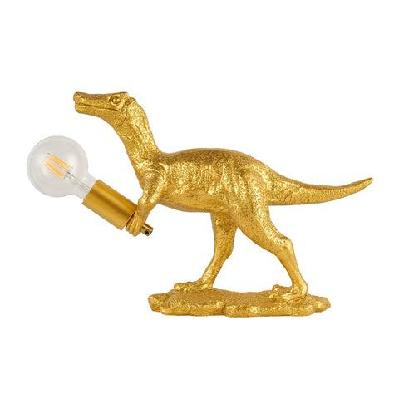 velociraptor grip shape desk table light lamp gold