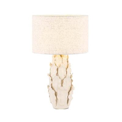 verdant ceramic table desk lamp light ivory