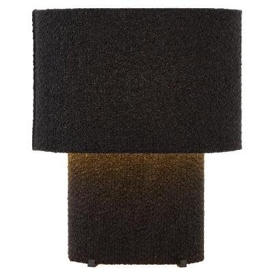 verso contemporary table desk lamp light boucle metal plastic black textured