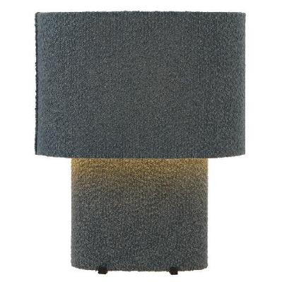 verso contemporary table desk lamp light boucle metal plastic blue textured