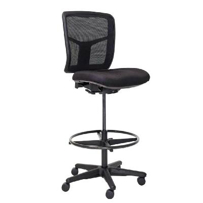 mondo tivoli drafting chair mesh back black 