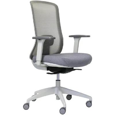 buro elan mesh chair with arms light grey 