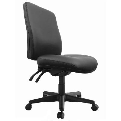 buro roma task chair high back 3-lever pu-vinyl black 