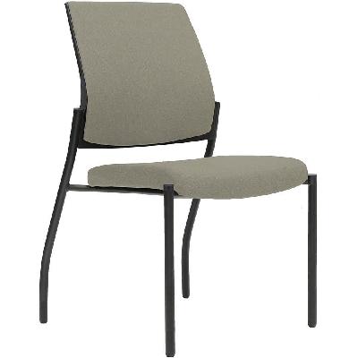urbin 4 leg chair glides black frame driftwood seat and inner back 