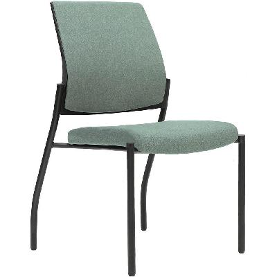urbin 4 leg chair glides black frame cloud seat and inner back 