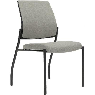 urbin 4 leg chair glides black frame sand seat and inner back 