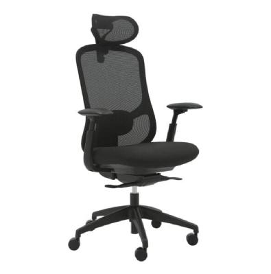 buro quantum mesh chair with arms black with headrest
