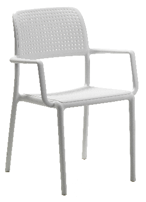 arm chair bora white 
