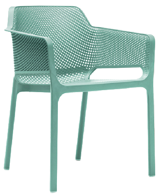 arm chair net mint green 