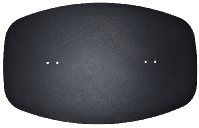 base only arc 800mm x 500mm black 