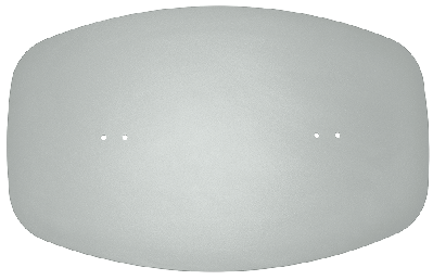 base only arc 800mm x 500mm white 