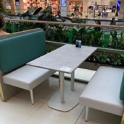 base table arc 800mm x 500mm white 