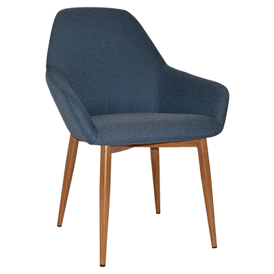 bronte tub armchair - gravity denim 