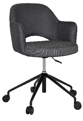 arm chair albury castor v2 black - gravity slate 