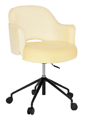 arm chair albury castor v2 black - unupholstered 