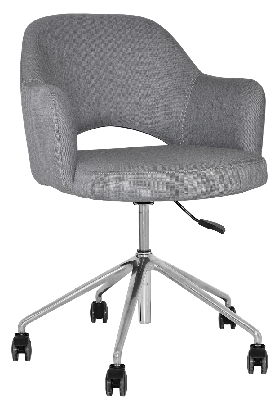 arm chair albury castor v2 polished alum - gravity steel 
