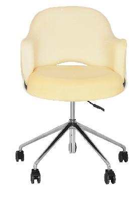 arm chair albury castor v2 polished alum - unupholstered 