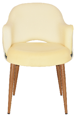 arm chair albury metal lightoak - unupholstered 