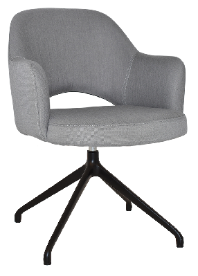 arm chair albury trestle v2 black - gravity steel 