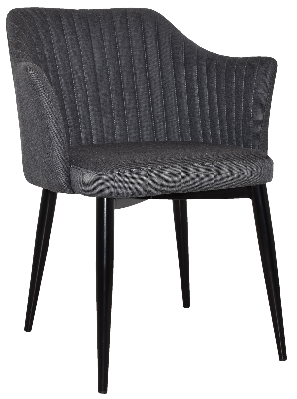 arm chair coogee metal black - gravity slate 