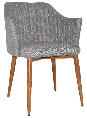 arm chair coogee metal light oak - gravity steel 