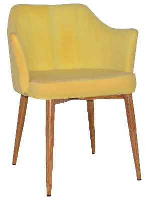arm chair coogee metal lightoak - unupholstered 