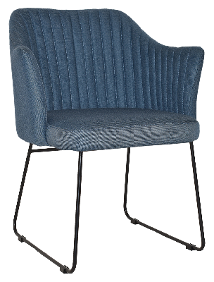arm chair coogee sled black - gravity denim 