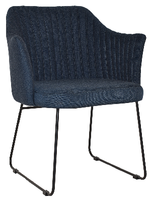 arm chair coogee sled black - gravity navy 