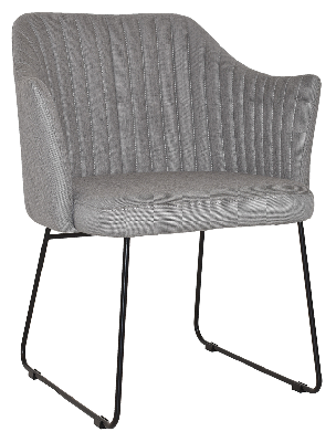 arm chair coogee sled black - gravity steel 