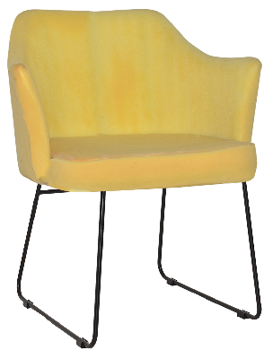 arm chair coogee sled black - unupholstered 