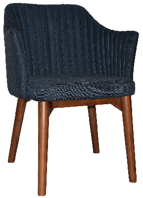 arm chair coogee timber light walnut - gravity navy 
