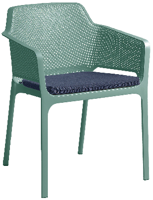 arm chair net mint greet - pad denim 