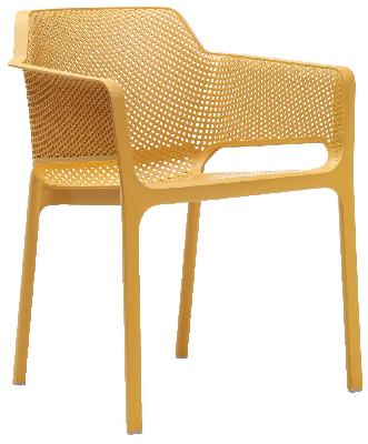 arm chair net mustard (no pad) 