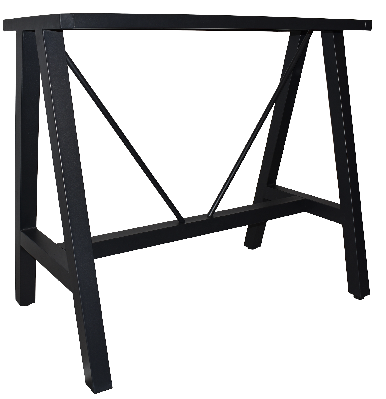 base bar a frame 1200mm h1050 black 