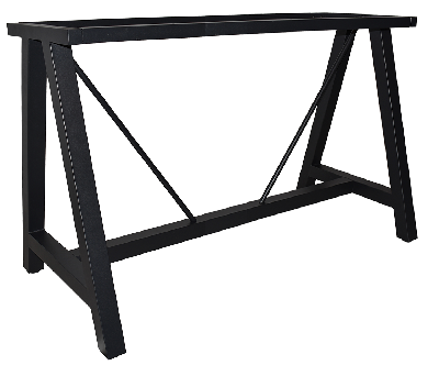 base bar a frame 1500mm h900 black 