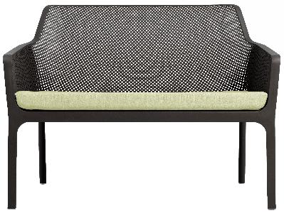 bench net anthracite - pad uph in client fabric 